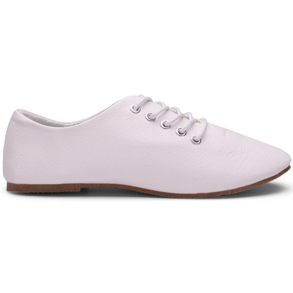 Cuir PU lacent ballet plates femmes chaussures casual